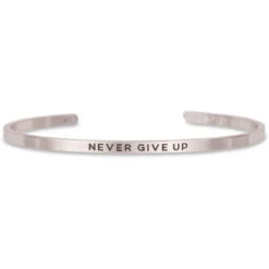 InspireME Cuff Bracelet - Never Give Up