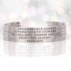 InspireME Cuff Bracelet - Not All Who Wander Are Lost -Sport Gift Store tr 38807 9