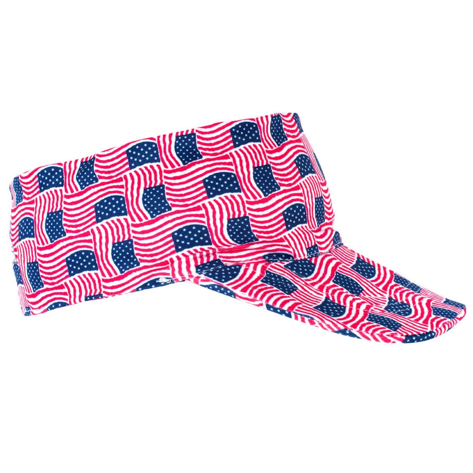 Running Comfort Performance Visor - USA Patriotic 4 Running Comfort Performance Visor - USA Patriotic - Image 2