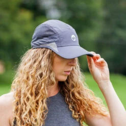 RunTechnology® Performance Hat - Dark Gray -Sport Gift Store tr 44314 DARKGRAY FRONT