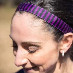 Athletic Juliband Non-Slip Headband - Purple & Black Stripe -Sport Gift Store tr 45360 LIFESTYLE 1