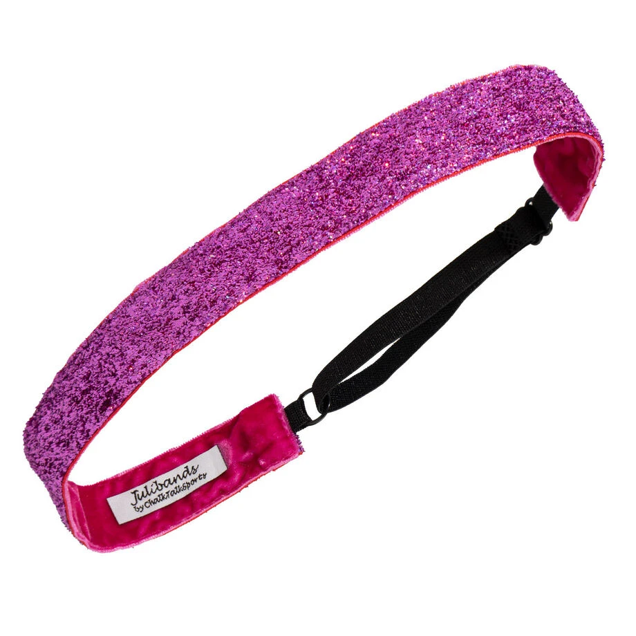 Running Juliband Non-Slip Deluxe Headband - Pink Glitter 3 Running Juliband Non-Slip Deluxe Headband - Pink Glitter
