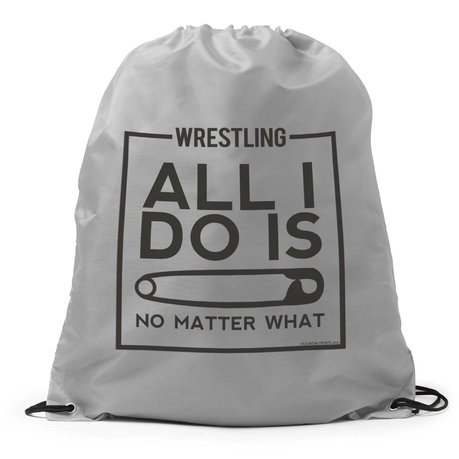 Wrestling Drawstring Backpack All I Do Is Pin 3 Wrestling Drawstring Backpack All I Do Is Pin
