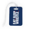 Wrestling Bag/Luggage Tag - Eat Sleep Wrestle -Sport Gift Store wr 00542 NAVY MEDIUM