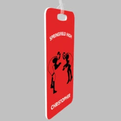 Wrestling Bag/Luggage Tag - Personalized Wrestling Team Wrestlers -Sport Gift Store wr 00547 REDBLACK ALLPROFILE