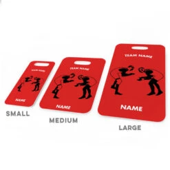 Wrestling Bag/Luggage Tag - Personalized Wrestling Team Wrestlers -Sport Gift Store wr 00547 REDBLACK ALLSIZES