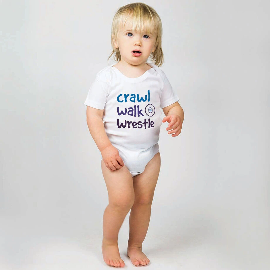 Wrestling Baby One-Piece - Crawl Walk Wrestle 4 Wrestling Baby One-Piece - Crawl Walk Wrestle - Image 2