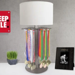 Wrestling Tabletop Medal Display Lamp