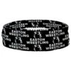 Wrestling Multifunctional Headwear - Personalized Team Name Repeat RokBAND -Sport Gift Store wr 00608 BLACK RING