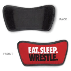 Wrestling Repwell® Slide Sandals - Eat Sleep Wrestle -Sport Gift Store wr 00697 RED DETAIL