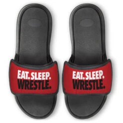 Wrestling Repwell® Slide Sandals - Eat Sleep Wrestle