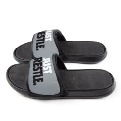 Wrestling Repwell® Slide Sandals - Just Wrestle -Sport Gift Store wr 00698 GRAY SIDE