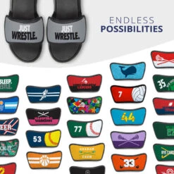 Wrestling Repwell® Sandal Straps - Just Wrestle -Sport Gift Store wr 00698 STRAPS GRAY MULTI