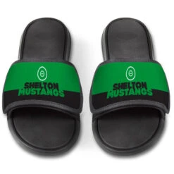 Wrestling Repwell® Slide Sandals - Team Name Colorblock 11 Wrestling Repwell® Slide Sandals - Team Name Colorblock -Sport Gift Store wr 00699 GREENBLACK FRONT