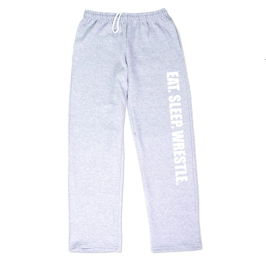 Wrestling Fleece Sweatpants - Eat Sleep Wrestle 4 Wrestling Fleece Sweatpants - Eat Sleep Wrestle - Image 2