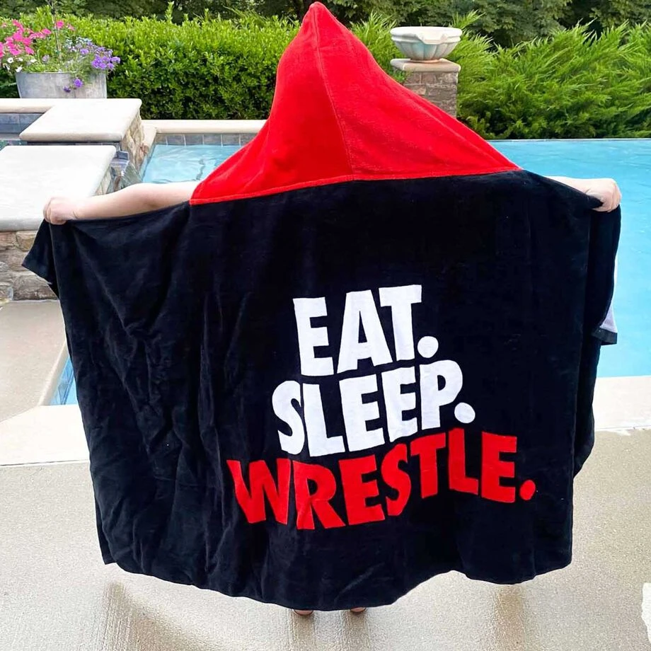 Wrestling Hooded Towel - Eat Sleep Wrestle 6 Wrestling Hooded Towel - Eat Sleep Wrestle - Image 4