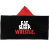 Wrestling Hooded Towel - Eat Sleep Wrestle -Sport Gift Store wr 00725 MAIN