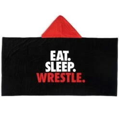 Wrestling Hooded Towel - Eat Sleep Wrestle