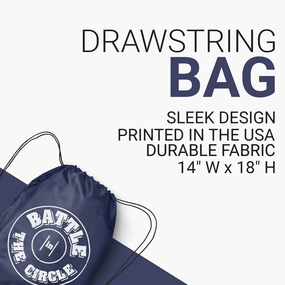 Wrestling Drawstring Backpack - Battle In Circle 5 Wrestling Drawstring Backpack - Battle In Circle - Image 3