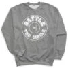 Wrestling Crewneck Sweatshirt - Battle In Circle -Sport Gift Store wr 00743 GRAY FLAT
