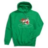 Wrestling Hooded Sweatshirt - Wrestling Reindeer -Sport Gift Store wr 00755 GREEN 1