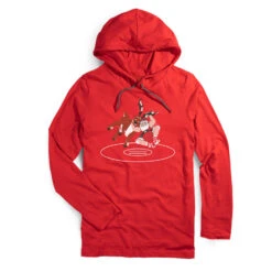 Men's Wrestling Lightweight Hoodie - Wrestling Reindeer