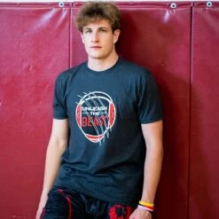 Wrestling T-Shirt Short Sleeve - Unleash The Beast -Sport Gift Store wr 00765 CHARCOAL LIFESTYLE 1