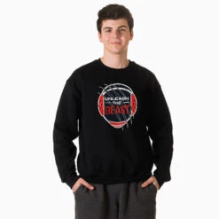 Wrestling Crewneck Sweatshirt - Unleash The Beast 7 Wrestling Crewneck Sweatshirt - Unleash The Beast -Sport Gift Store wr 00770 BLACK MODEL MALE