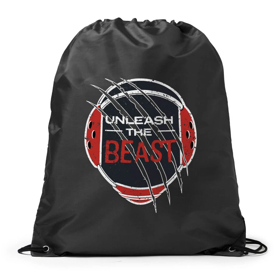 Wrestling Drawstring Backpack - Unleash The Beast 3 Wrestling Drawstring Backpack - Unleash The Beast