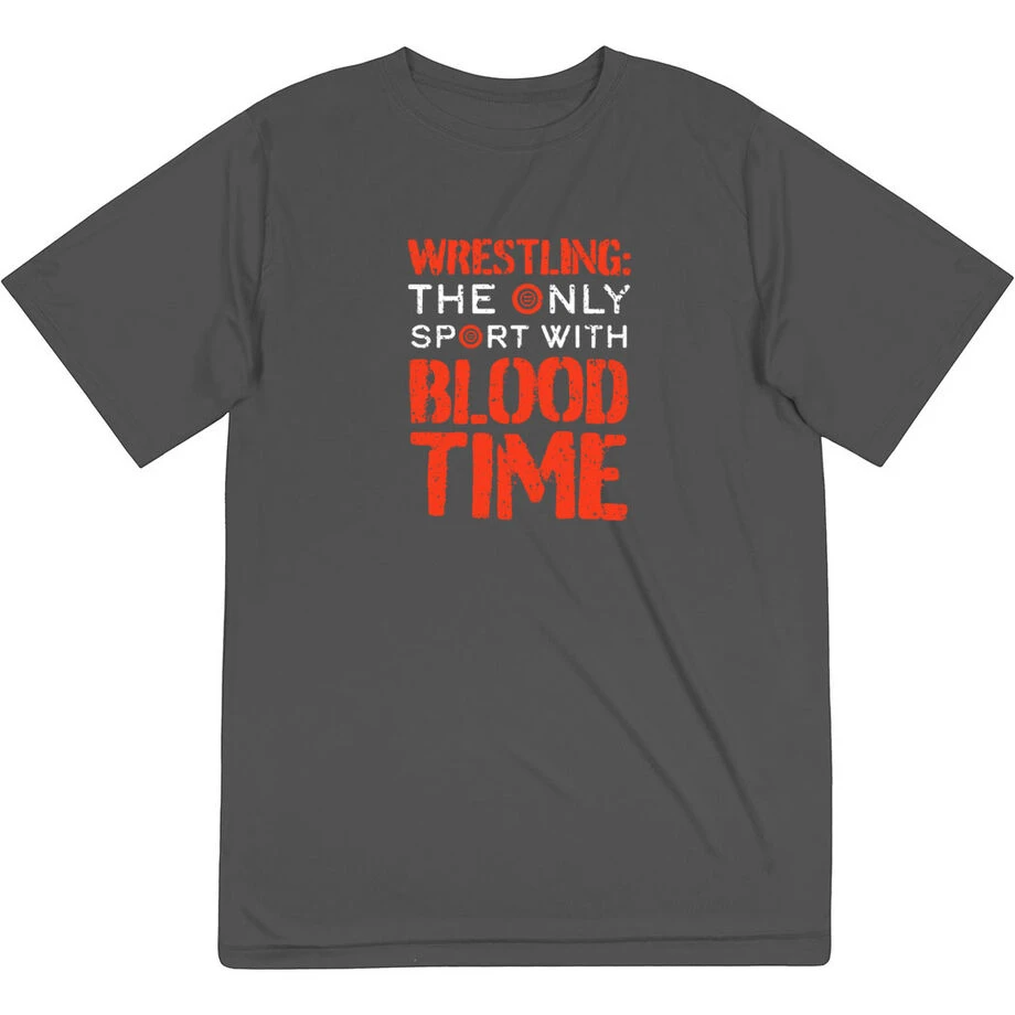 Wrestling Short Sleeve Performance Tee - Blood Time 3 Wrestling Short Sleeve Performance Tee - Blood Time