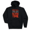Wrestling Hooded Sweatshirt - Blood Time -Sport Gift Store wr 00777 BLACK