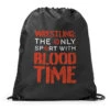 Wrestling Drawstring Backpack - Blood Time 2 Wrestling Drawstring Backpack - Blood Time -Sport Gift Store wr 00780 BLACK MAIN