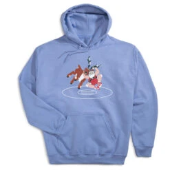 Wrestling Hooded Sweatshirt - Wrestling Santa