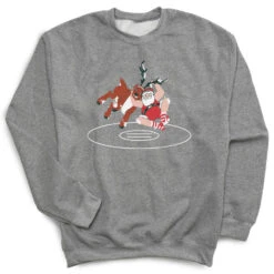 Wrestling Crewneck Sweatshirt - Wrestling Santa