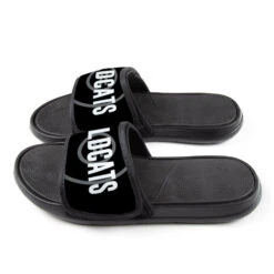 Wrestling Repwell® Slide Sandals - Personalized Team Name -Sport Gift Store wr 00788 BLACK SIDE