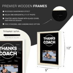 Wrestling Premier Frame - Thanks Coach -Sport Gift Store wr 00792 LARGE DETAILS